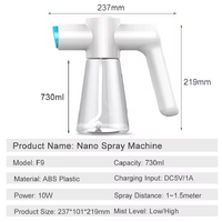 Fogger 730ml trigger sprayer pack rechargable battery pesticides foliar - 0