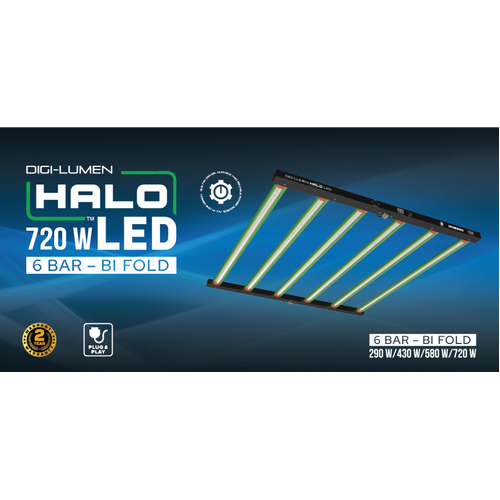 Digi-Lumen Halo 720w LED grow light - suits up to 1.2m x 1.2m