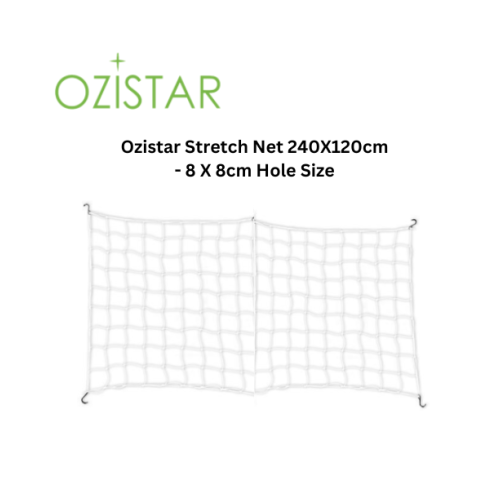 Ozistar Scrog net 2.4 x 1.2 cm - stretch plant support netting