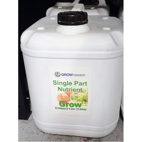 Single Grow 20l Grow Research Single Part 20Ltr one part soil and hydroponics